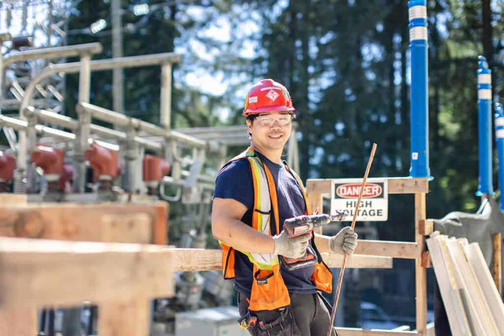 Red seal construction worker